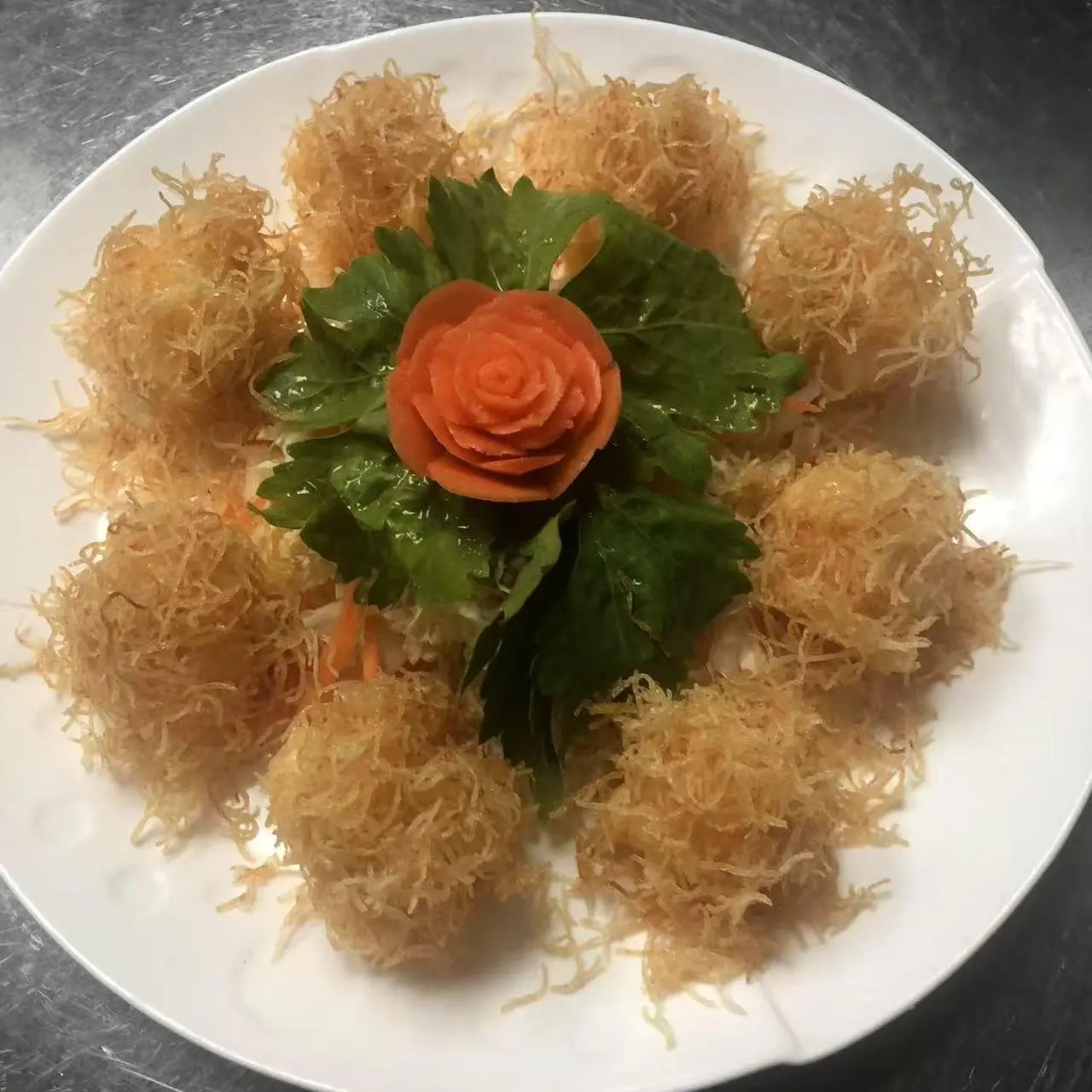 Deep - fried taro balls with crispy threads at 成都名堂 SZECHUAN MASTER, a Chinese restaurant in Plano